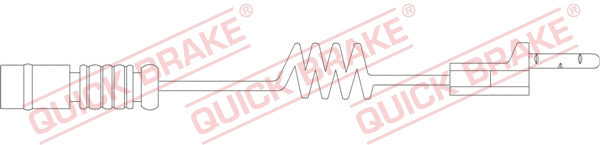 Stabdžių trinkelių susidėvėjimo daviklis QUICK BRAKE WS 0168 A