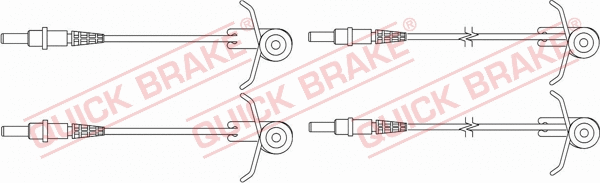 Stabdžių trinkelių susidėvėjimo daviklis QUICK BRAKE WS 0181 A