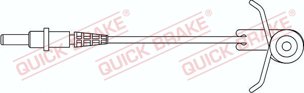 Stabdžių trinkelių susidėvėjimo daviklis QUICK BRAKE WS 0185 A