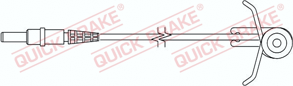Stabdžių trinkelių susidėvėjimo daviklis QUICK BRAKE WS 0186 A