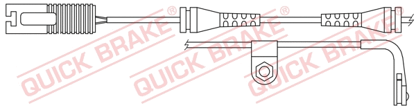 Stabdžių trinkelių susidėvėjimo daviklis QUICK BRAKE WS 0202 A