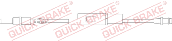 Stabdžių trinkelių susidėvėjimo daviklis QUICK BRAKE WS 0207 A