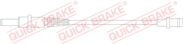 Stabdžių trinkelių susidėvėjimo daviklis QUICK BRAKE WS 0208 A
