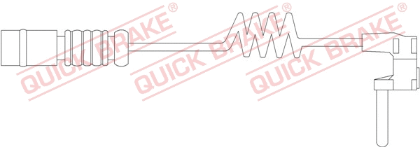 Stabdžių trinkelių susidėvėjimo daviklis QUICK BRAKE WS 0209 A
