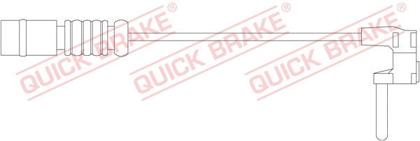 Stabdžių trinkelių susidėvėjimo daviklis QUICK BRAKE WS 0212 A