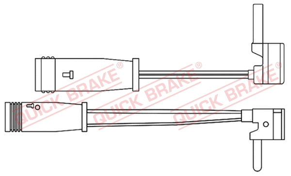 Stabdžių trinkelių susidėvėjimo daviklis QUICK BRAKE WS 0214 A