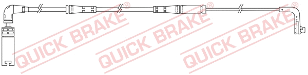 Stabdžių trinkelių susidėvėjimo daviklis QUICK BRAKE WS 0219 A
