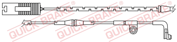 Stabdžių trinkelių susidėvėjimo daviklis QUICK BRAKE WS 0222 A
