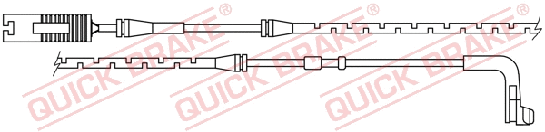 Stabdžių trinkelių susidėvėjimo daviklis QUICK BRAKE WS 0224 A