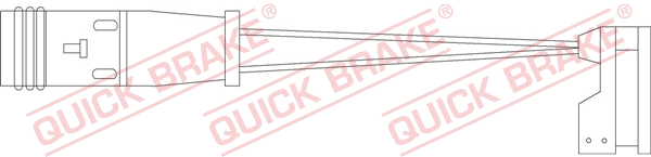 Stabdžių trinkelių susidėvėjimo daviklis QUICK BRAKE WS 0227 A