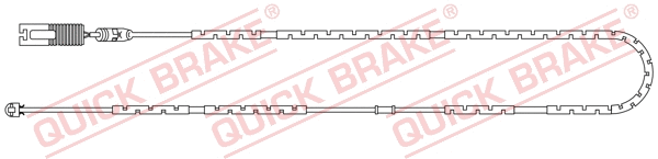 Stabdžių trinkelių susidėvėjimo daviklis QUICK BRAKE WS 0248 A