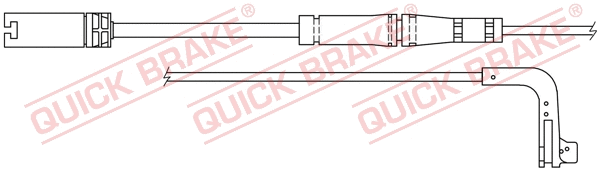 Stabdžių trinkelių susidėvėjimo daviklis QUICK BRAKE WS 0249 A