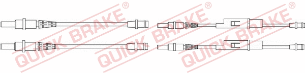 Stabdžių trinkelių susidėvėjimo daviklis QUICK BRAKE WS 0256 A