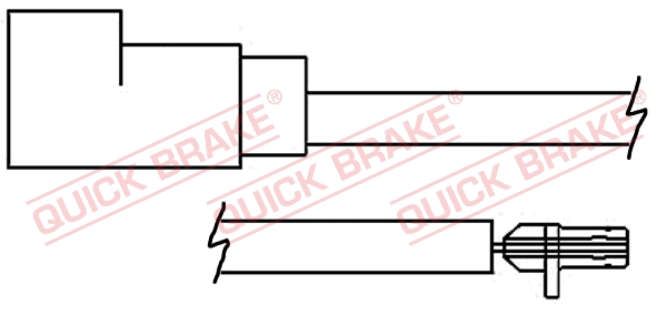 Stabdžių trinkelių susidėvėjimo daviklis QUICK BRAKE WS 0257 A