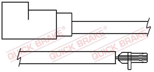 Stabdžių trinkelių susidėvėjimo daviklis QUICK BRAKE WS 0258 A