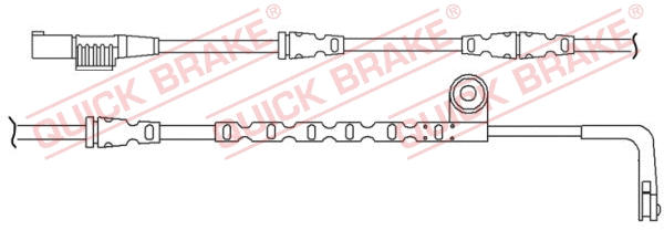Stabdžių trinkelių susidėvėjimo daviklis QUICK BRAKE WS 0260 A