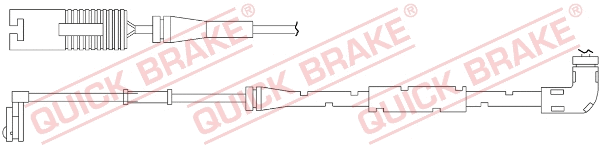Stabdžių trinkelių susidėvėjimo daviklis QUICK BRAKE WS 0262 A
