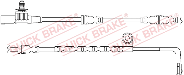 Stabdžių trinkelių susidėvėjimo daviklis QUICK BRAKE WS 0265 A