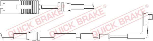 Stabdžių trinkelių susidėvėjimo daviklis QUICK BRAKE WS 0270 A