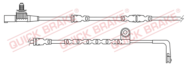 Stabdžių trinkelių susidėvėjimo daviklis QUICK BRAKE WS 0278 A