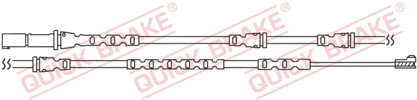 Stabdžių trinkelių susidėvėjimo daviklis QUICK BRAKE WS 0283 A