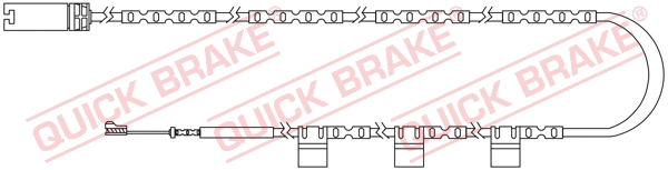 Stabdžių trinkelių susidėvėjimo daviklis QUICK BRAKE WS 0300 A