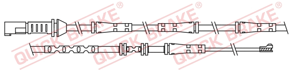 Stabdžių trinkelių susidėvėjimo daviklis QUICK BRAKE WS 0306 A