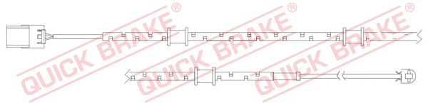 Stabdžių trinkelių susidėvėjimo daviklis QUICK BRAKE WS 0314 A