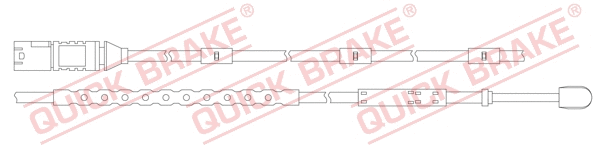 Stabdžių trinkelių susidėvėjimo daviklis QUICK BRAKE WS 0321 A