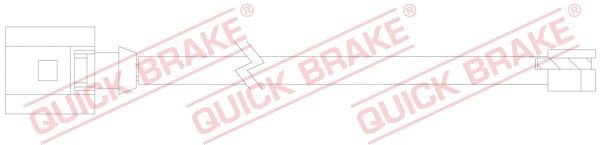 Stabdžių trinkelių susidėvėjimo daviklis QUICK BRAKE WS 0322 A
