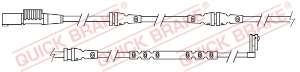Stabdžių trinkelių susidėvėjimo daviklis QUICK BRAKE WS 0327 A