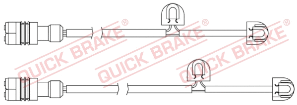 Stabdžių trinkelių susidėvėjimo daviklis QUICK BRAKE WS 0334 A