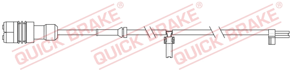 Stabdžių trinkelių susidėvėjimo daviklis QUICK BRAKE WS 0348 A