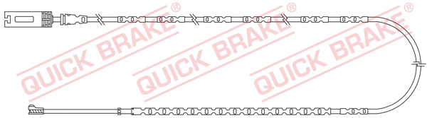 Stabdžių trinkelių susidėvėjimo daviklis QUICK BRAKE WS 0355 A