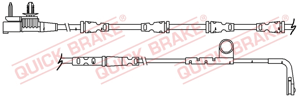 Stabdžių trinkelių susidėvėjimo daviklis QUICK BRAKE WS 0364 A