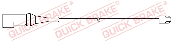 Stabdžių trinkelių susidėvėjimo daviklis QUICK BRAKE WS 0366 A