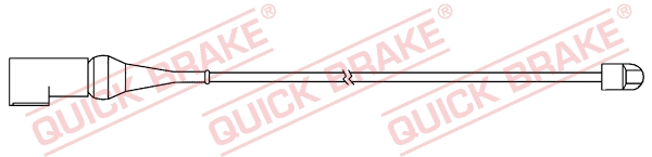 Stabdžių trinkelių susidėvėjimo daviklis QUICK BRAKE WS 0367 A
