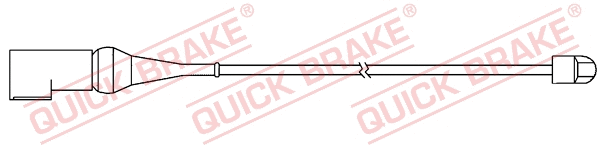 Stabdžių trinkelių susidėvėjimo daviklis QUICK BRAKE WS 0368 A