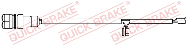 Stabdžių trinkelių susidėvėjimo daviklis QUICK BRAKE WS 0376 A