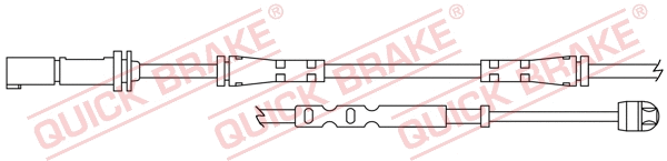 Stabdžių trinkelių susidėvėjimo daviklis QUICK BRAKE WS 0401 A