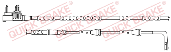 Stabdžių trinkelių susidėvėjimo daviklis QUICK BRAKE WS 0413 A