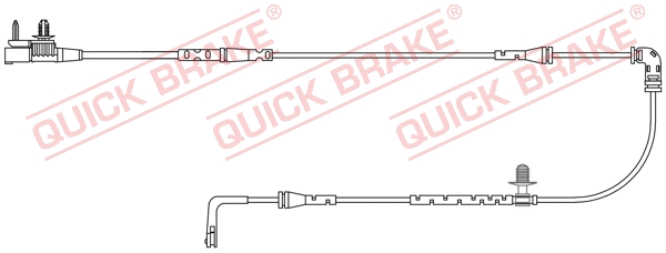 Stabdžių trinkelių susidėvėjimo daviklis QUICK BRAKE WS 0414 A