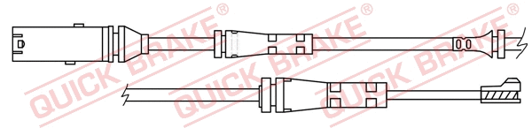 Stabdžių trinkelių susidėvėjimo daviklis QUICK BRAKE WS 0418 A