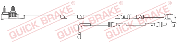 Stabdžių trinkelių susidėvėjimo daviklis QUICK BRAKE WS 0420 A