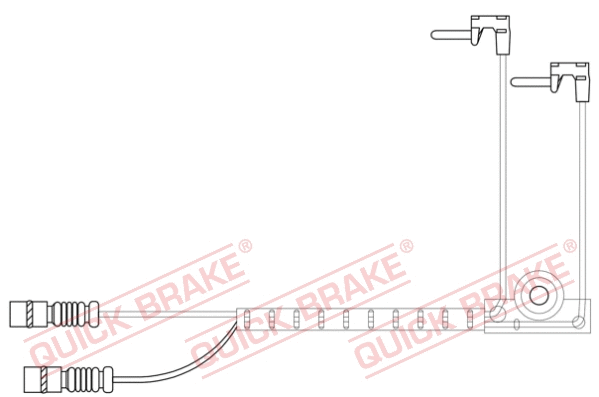 Stabdžių trinkelių susidėvėjimo daviklis QUICK BRAKE WS 0422 A