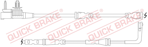 Stabdžių trinkelių susidėvėjimo daviklis QUICK BRAKE WS 0425 A