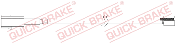 Stabdžių trinkelių susidėvėjimo daviklis QUICK BRAKE WS 0433 A