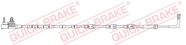 Stabdžių trinkelių susidėvėjimo daviklis QUICK BRAKE WS 0435 A