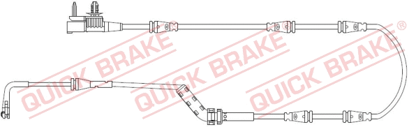 Stabdžių trinkelių susidėvėjimo daviklis QUICK BRAKE WS 0442 A