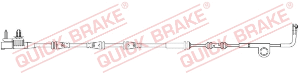 Stabdžių trinkelių susidėvėjimo daviklis QUICK BRAKE WS 0443 A